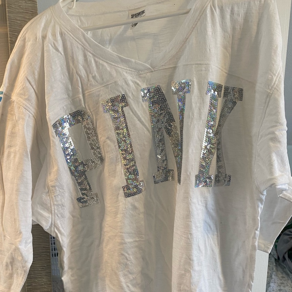 Never been worn Victoria Secret Pink Shirt size L